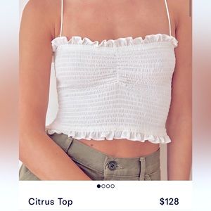 NWOT reformation citrus top